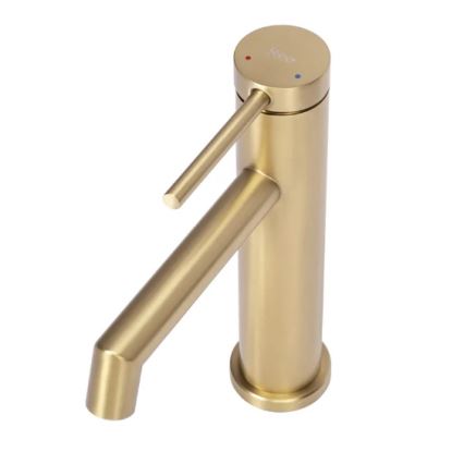 REA-B5316 - Mitigeur de lavabo FOSS 20,5 cm doré brossé