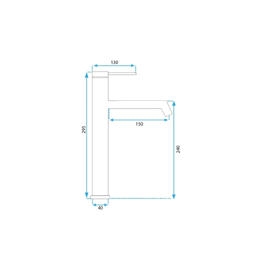 REA-B5319 - Mitigeur de lavabo FOSS 29,5 cm doré brossé