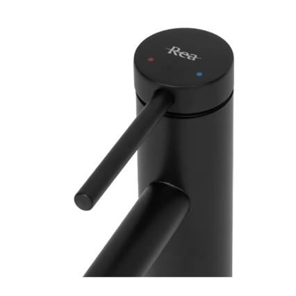 REA-B5320 - Mitigeur de lavabo FOSS 29,5 cm noir mat