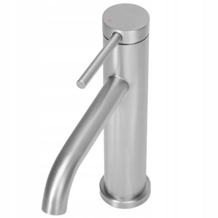 REA-B5324 - Mitigeur pour lavabo CLIF 20,5 cm en acier brossé