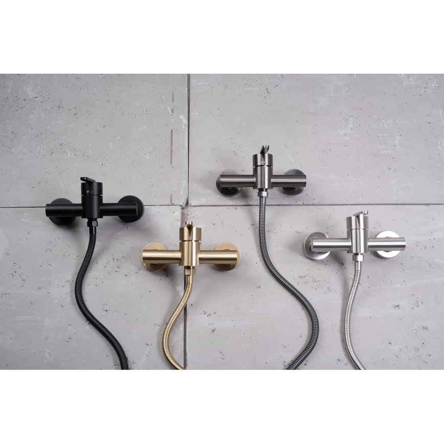 REA-B5500 - Ensemble de douche avec mitigeur ONTARIO noir
