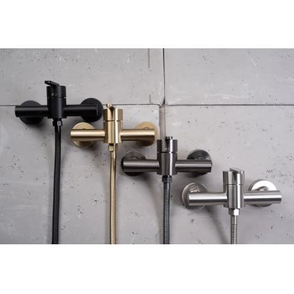 REA-B5500 - Ensemble de douche avec mitigeur ONTARIO noir