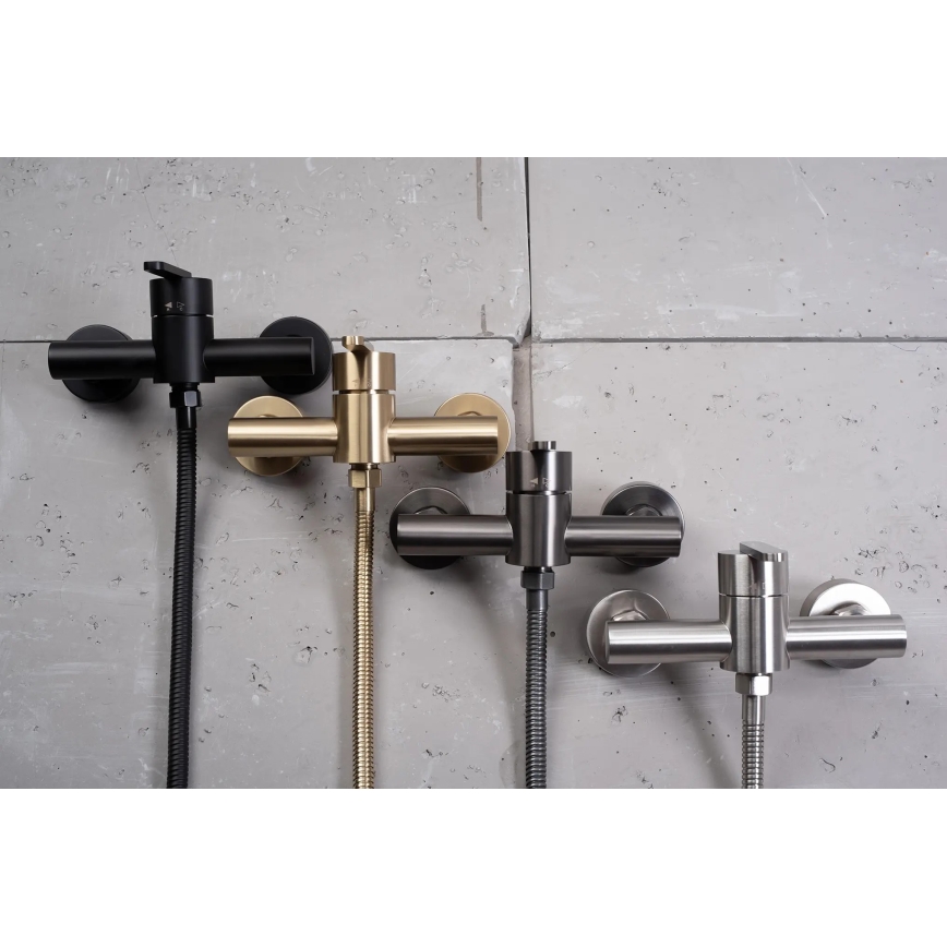 REA-B5500 - Ensemble de douche avec mitigeur ONTARIO noir