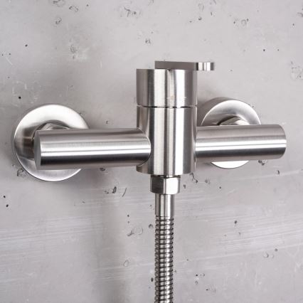 REA-B5502 - Ensemble de douche avec mitigeur ONTARIO, finition nickel