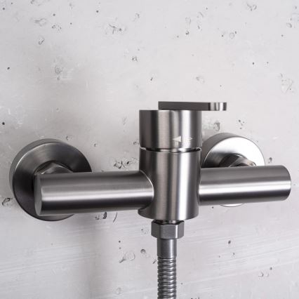 REA-B5503 - Ensemble de douche avec mitigeur ONTARIO titane