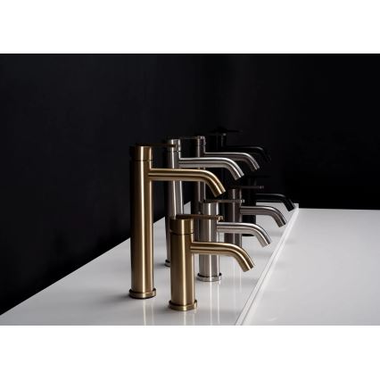 REA-B5505 - Mitigeur pour lavabo ONTARIO 17,5 cm, finition dorée brossée