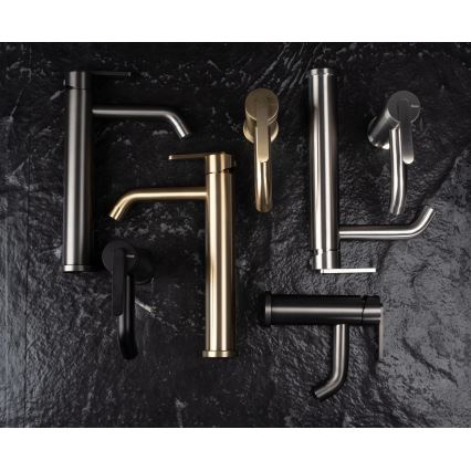 REA-B5508 - Mitigeur pour lavabo ONTARIO 30 cm noir