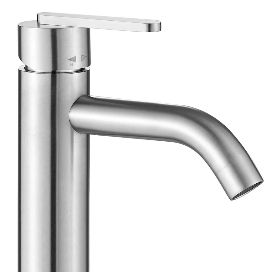 REA-B5510 - Mitigeur de lavabo ONTARIO 30 cm, finition nickel