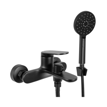 REA-B5941 - Ensemble pour baignoire MARCO noir mat