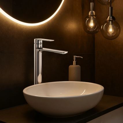 REA-B6203 - Mitigeur lavabo STORM 29,5 cm chrome brillant