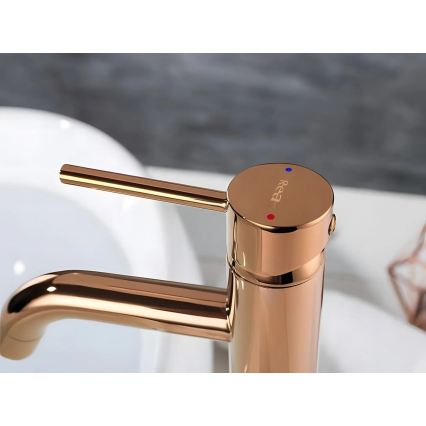 REA-B6321 - Mitigeur pour lavabo LUNGO 28 cm, finition or rose