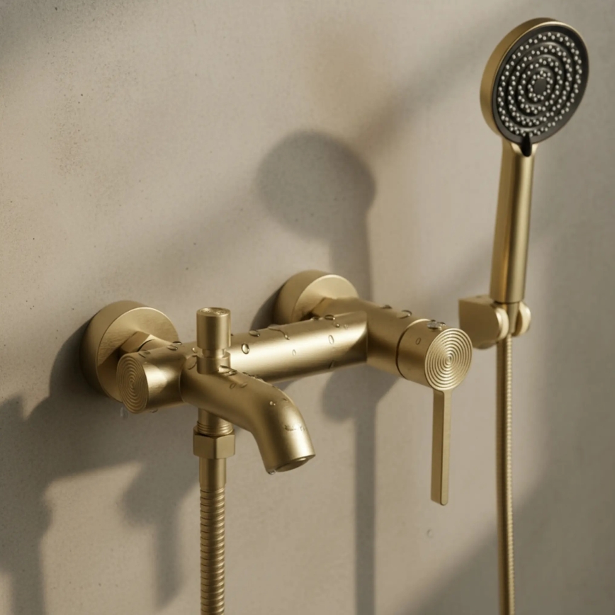 REA-B6445 - Ensemble pour baignoire FOSTER, or brossé
