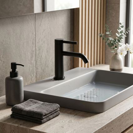 REA-B6531 - Mitigeur pour lavabo RIVO 16,5 cm noir