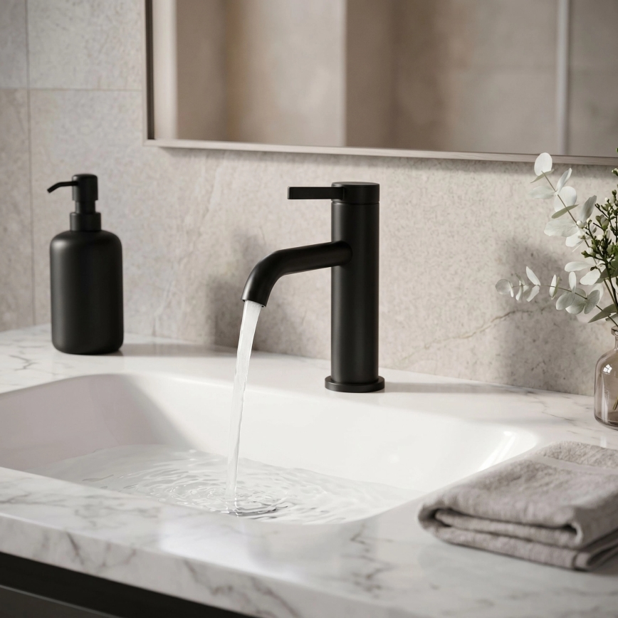 REA-B6531 - Mitigeur pour lavabo RIVO 16,5 cm noir