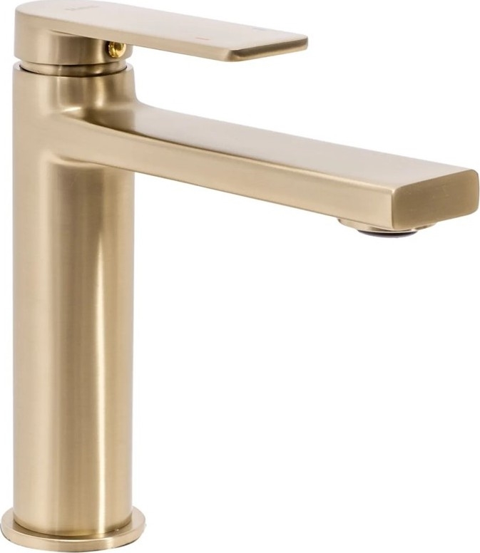REA-B6555 - Mitigeur pour lavabo VERSO 16,5 cm doré brossé