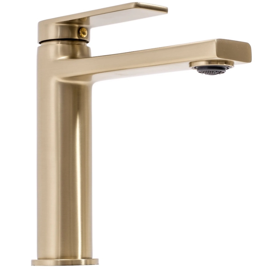 REA-B6555 - Mitigeur pour lavabo VERSO 16,5 cm doré brossé