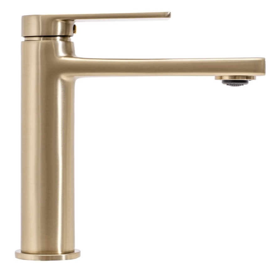 REA-B6555 - Mitigeur pour lavabo VERSO 16,5 cm doré brossé