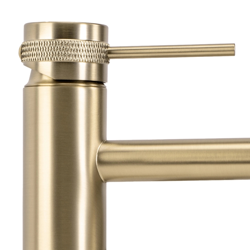 REA-B6896 - Mitigeur pour lavabo LUNGO 28 cm doré brossé