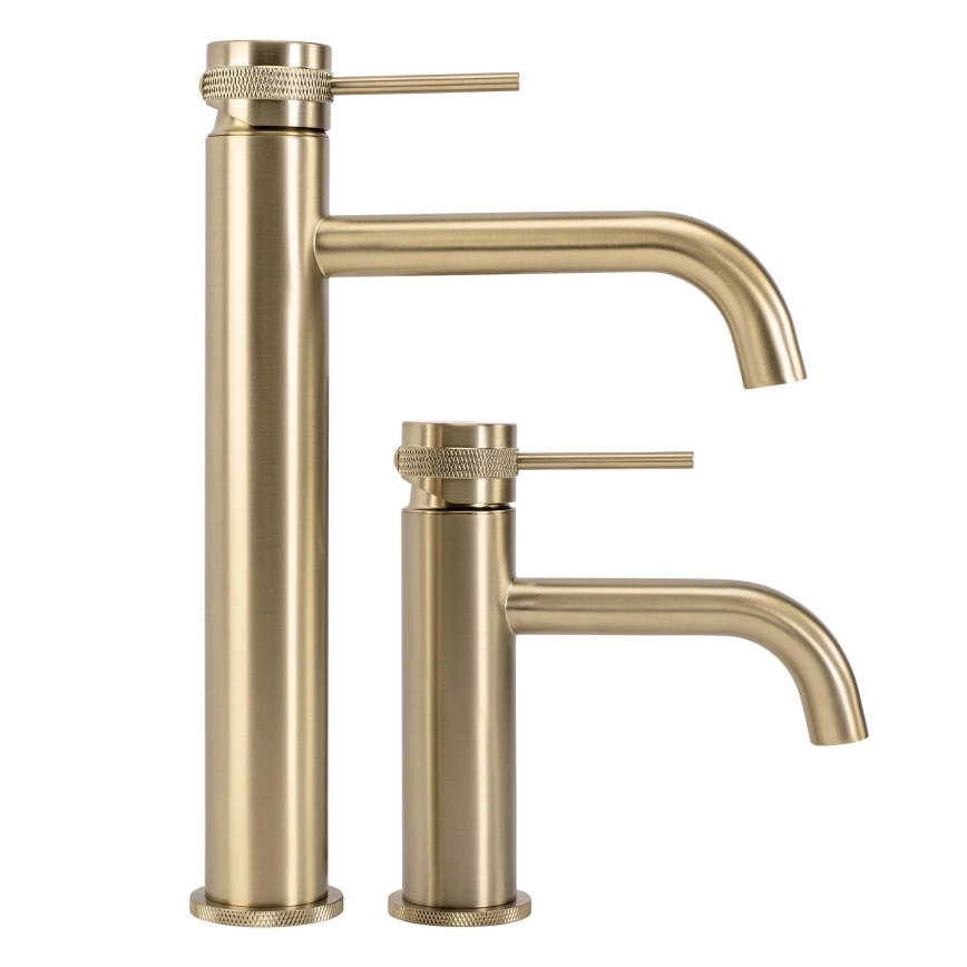 REA-B6950 - Mitigeur de lavabo LUNGO 16,5 cm doré brossé