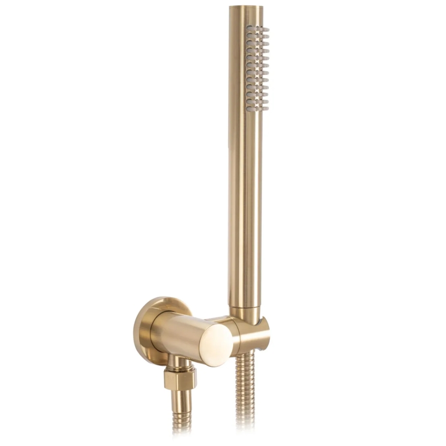 REA-B7503 - Ensemble pour baignoire avec mitigeur encastré LUNGO or brossé