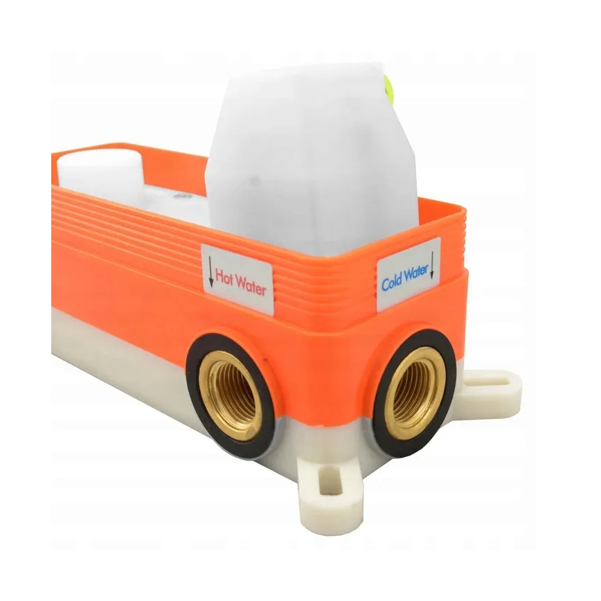 REA-B7503 - Ensemble pour baignoire avec mitigeur encastré LUNGO or brossé