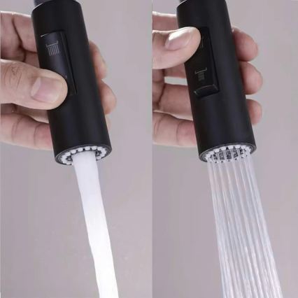 REA-B7564 - Mitigeur d'évier avec douchette extractible et système de filtration ECO FRESH, 37,5 cm, noir mat