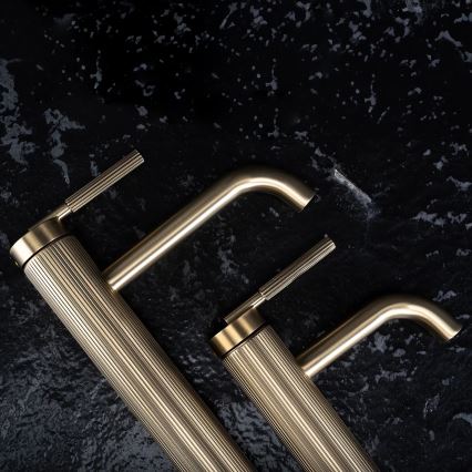 REA-B7802 - Mitigeur pour lavabo ARGON 29,5 cm, or brossé