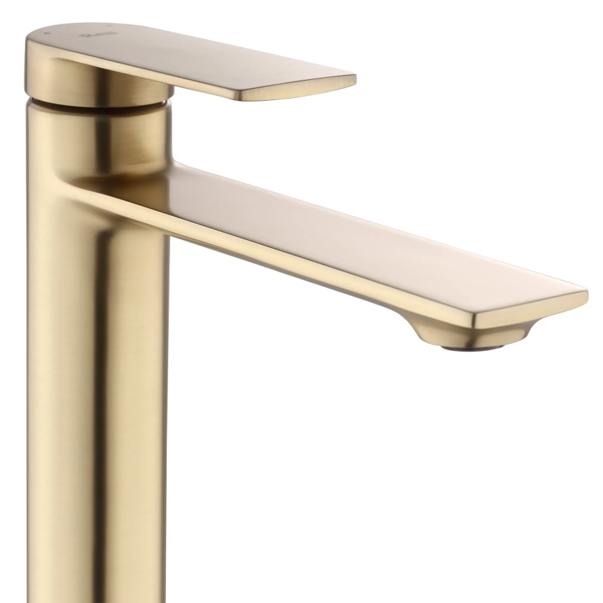 REA-B7962 - Mitigeur pour lavabo STORM 29,5 cm doré brossé