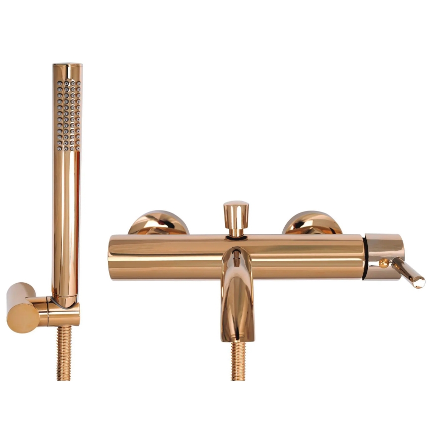 REA-B7987 - Ensemble de robinetterie pour baignoire LUNGO, cuivre brossé