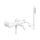 REA-B8030 - Ensemble pour baignoire LUNGO blanc mat