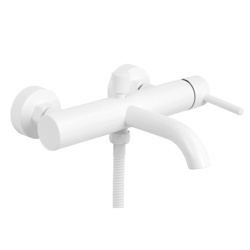 REA-B8030 - Ensemble pour baignoire LUNGO blanc mat