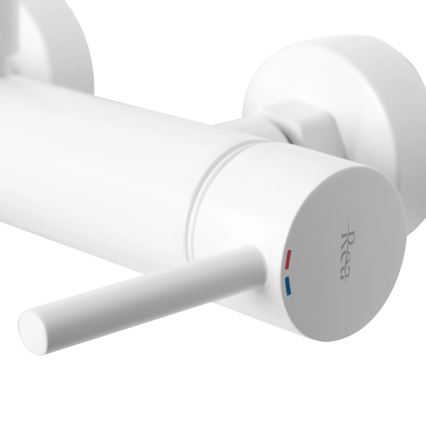 REA-B8030 - Ensemble pour baignoire LUNGO blanc mat