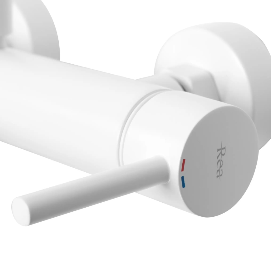 REA-B8030 - Ensemble pour baignoire LUNGO blanc mat
