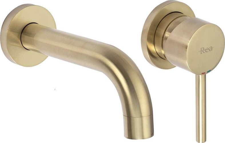 REA-B8652 - Mitigeur encastré pour lavabo LUNGO, finition dorée brossée