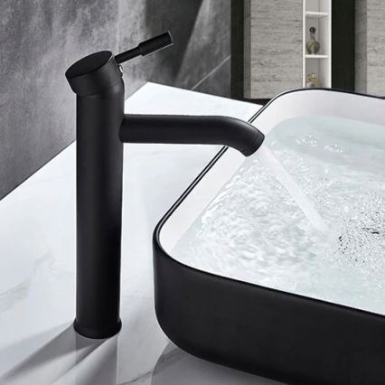 REA-B8665 - Mitigeur de lavabo GRAF 30,5 cm noir