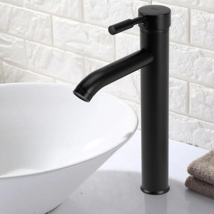 REA-B8665 - Mitigeur de lavabo GRAF 30,5 cm noir