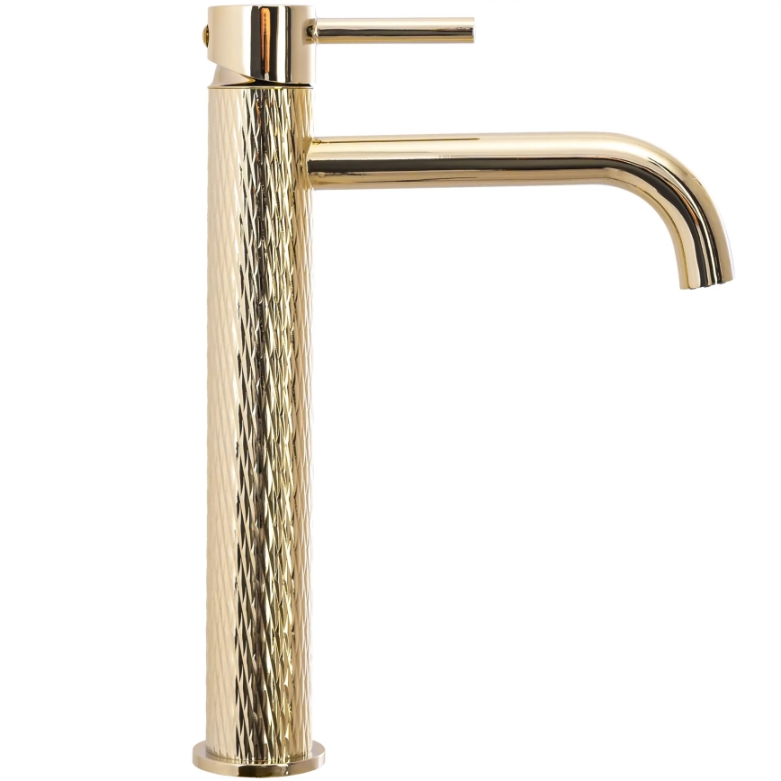 REA-B8821 - Mitigeur de lavabo LUNGO ART 28 cm doré