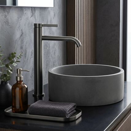 REA-B9322 - Mitigeur pour lavabo RIVO 28 cm finition titane