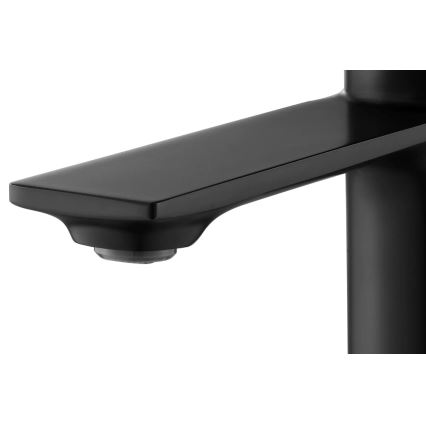 REA-B9987 - Mitigeur de lavabo STORM 16,5 cm noir/doré