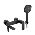 REA-B9989 - Ensemble pour baignoire STORM noir mat