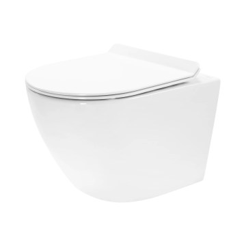 REA-C1400 - WC suspendu avec abattant CARTER RIMLESS céramique/blanc