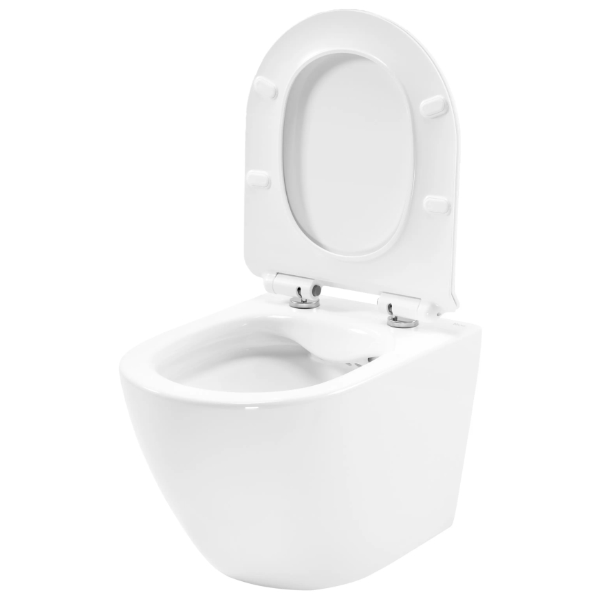 REA-C1400 - WC suspendu avec abattant CARTER RIMLESS céramique/blanc