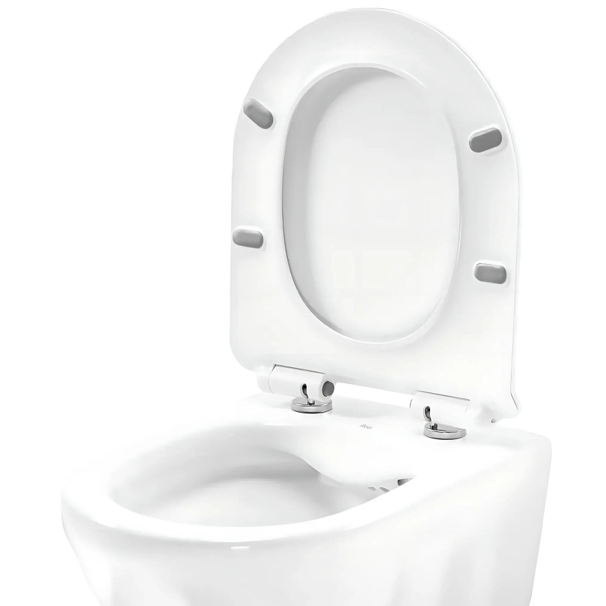 REA-C1652 - WC suspendu avec abattant GUSTAVO RIMLESS céramique/blanc