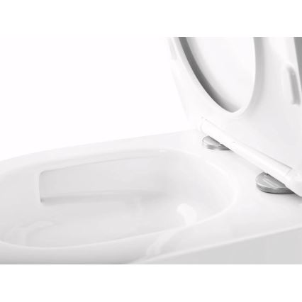 REA-C6800 - WC suspendu avec abattant TITO TORNADO sans bride céramique/blanc