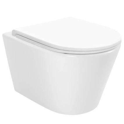 REA-C6800 - WC suspendu avec abattant TITO TORNADO sans bride céramique/blanc