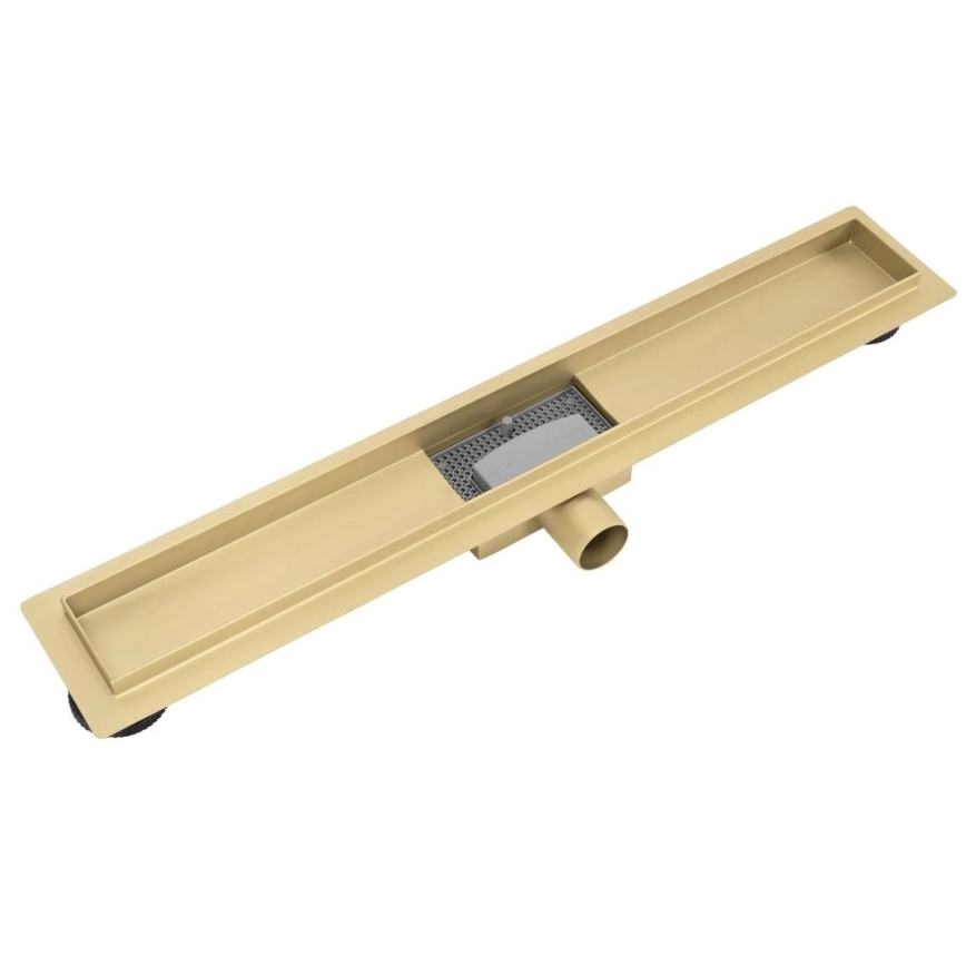 REA-G2562 - Caniveau d'évacuation NEOX 70 cm en acier inoxydable / doré