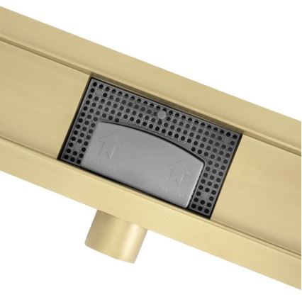 REA-G2562 - Caniveau d'évacuation NEOX 70 cm en acier inoxydable / doré