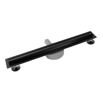 REA-G2710 - Caniveau d'évacuation NEOX SLIM 70 cm, acier inoxydable/noir