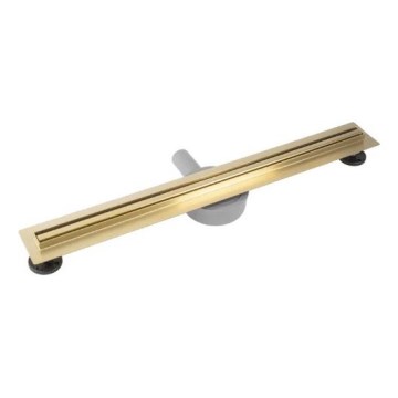 REA-G2714 - Caniveau d'évacuation NEOX SLIM 70 cm en acier inoxydable / finition dorée brossée