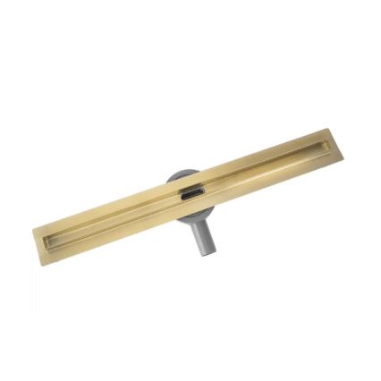 REA-G2714 - Caniveau d'évacuation NEOX SLIM 70 cm en acier inoxydable / finition dorée brossée